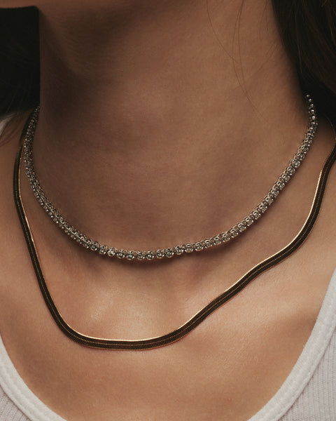 The Classique Herringbone Chain- Gold | Luv Aj