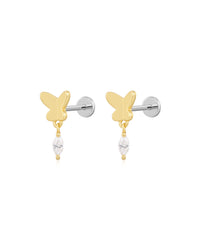 The Butterfly Dangle Studs