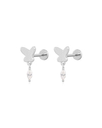 The Butterfly Dangle Studs view 2