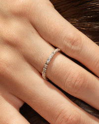 The Perfect Emerald Eternity Band view 2