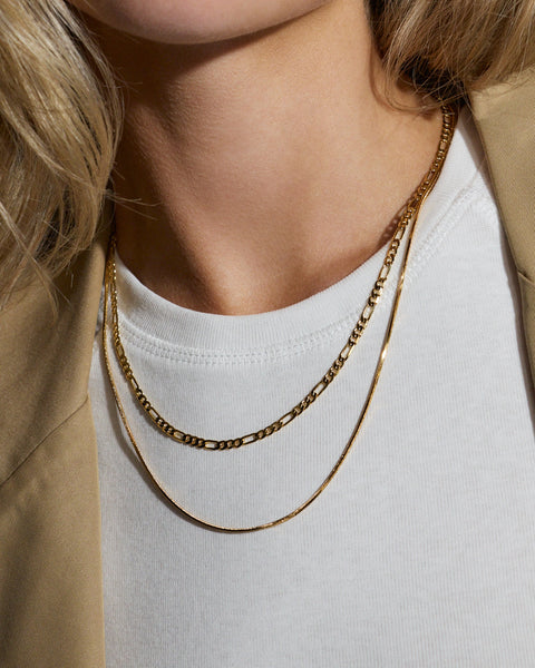 Cecilia Chain Necklace- Gold | Luv Aj
