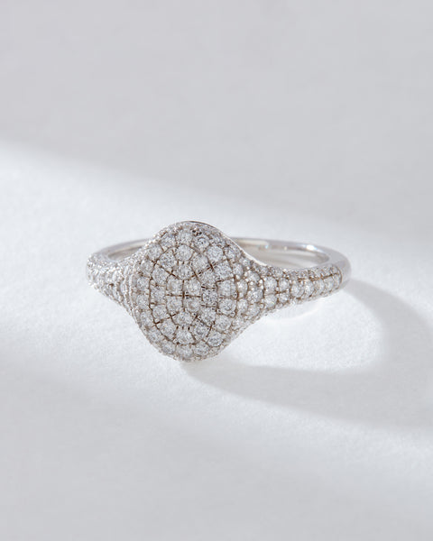 The Perfect Pave Signet Ring | Luv Aj