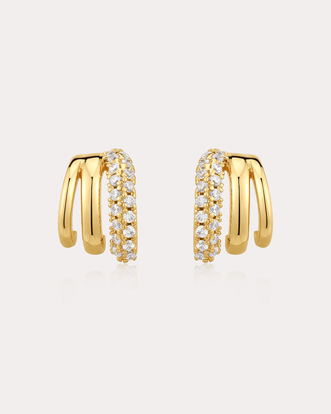 The Multi Piercing Huggies (Gold Ships Mid November) | Luv Aj