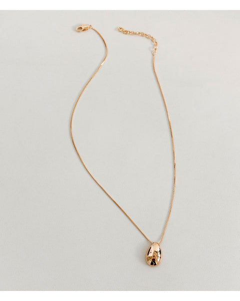 The Metal Bean Necklace | Luv Aj