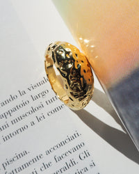 Molten Signet Ring- Gold View 3