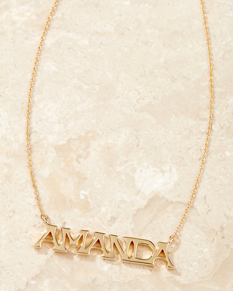 The Nameplate Necklace [Vintage] | Luv Aj