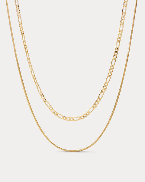Cecilia Chain Necklace- Gold | Luv Aj