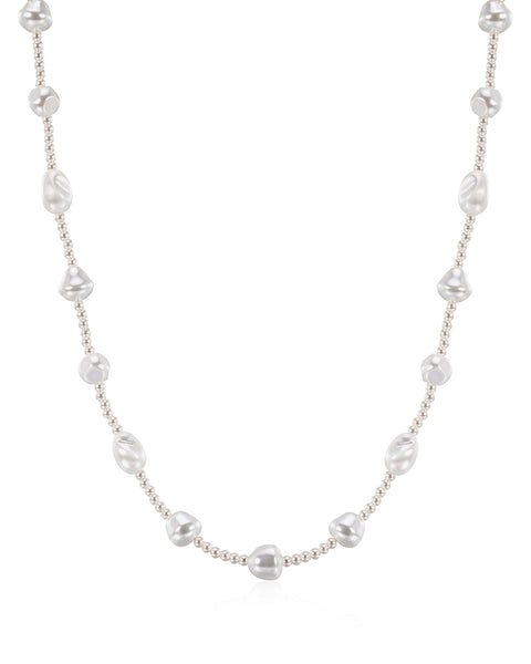 The Pearl Stud Necklace | Luv Aj