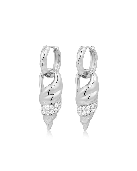 Luv AJ The Seashell Coil Studs in Gold main image 1