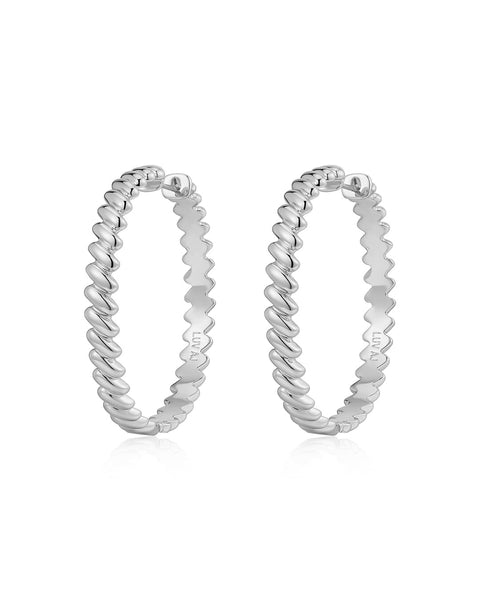 The Snake Chain Hoops | Luv Aj