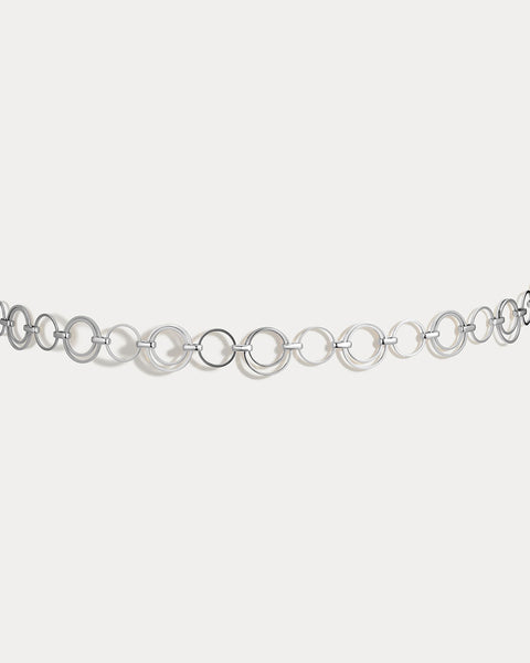 Luv aj body chain, Silver, New LUV AJ | The Positano Chain Necklace – Scarlet Clothing main image 2