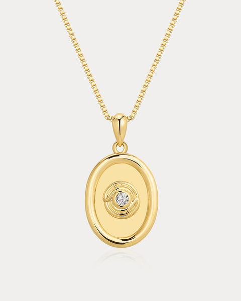 The Wave Bezel Locket Necklace | Luv Aj