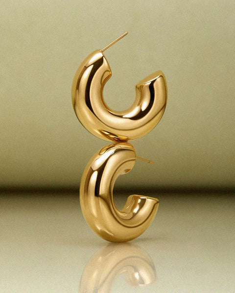 Noemi Hoops- Gold | Luv Aj