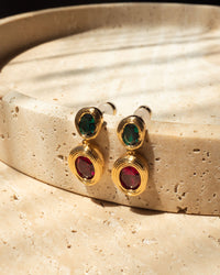 The Royale Stone Drop Studs view 2