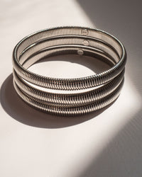 Mini Flex Snake Chain Bracelet- Set of 3 (7mm wide)- Gold view 2