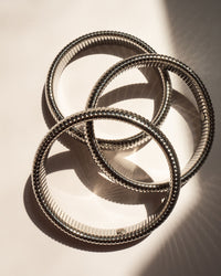 Flex Snake Chain Bracelet- Set of 3 (12mm wide)- Silver View 6