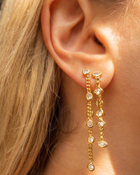 The Camille Double Chain Studs view 2