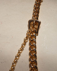Woven Buckle Anklet- Silver view 2