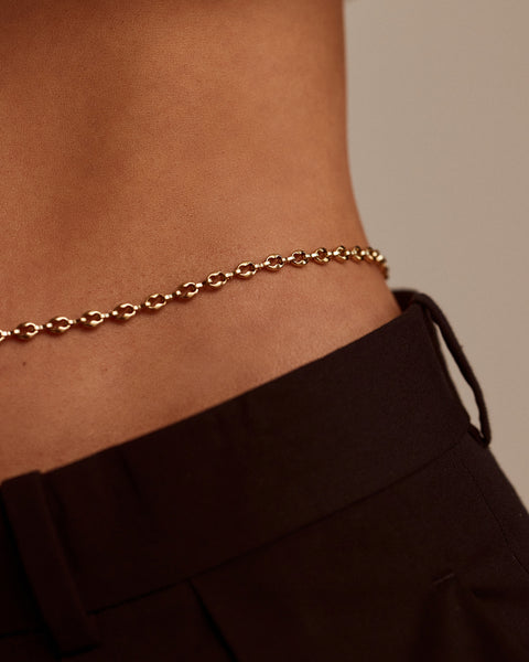 Luv aj body chain, Gold, New Luv AJ Kam Chunky Chain Necklace / Birch Boutique main image 2