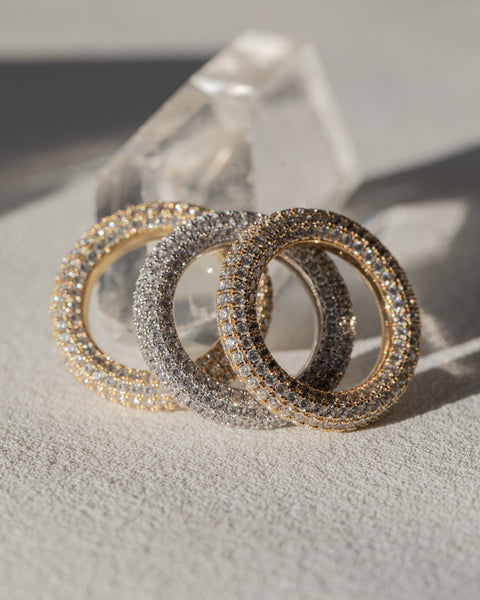 Pave Amalfi Ring- Silver | Luv Aj