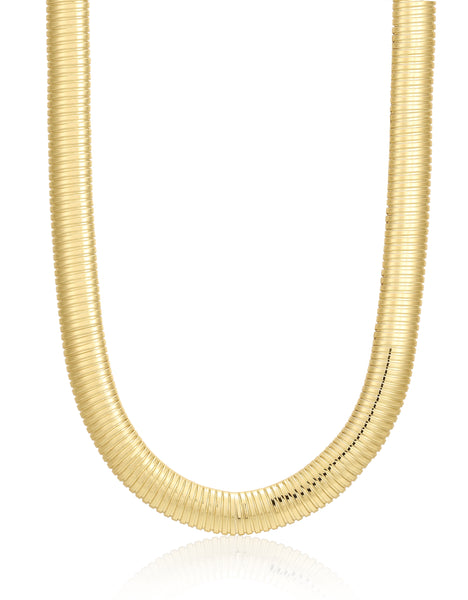 Flex Snake Chain Necklace- Gold | Luv Aj
