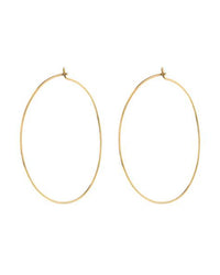 Capri Wire Hoops - Gold View 1
