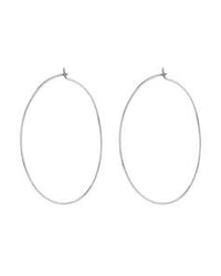 Capri Wire Hoops - Silver