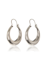 Martina Tube Hoops- Silver View 1