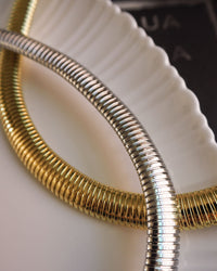 Flex Snake Chain Necklace- Silver View 3