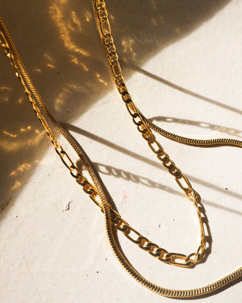 Cecilia Chain Necklace- Gold | Luv Aj
