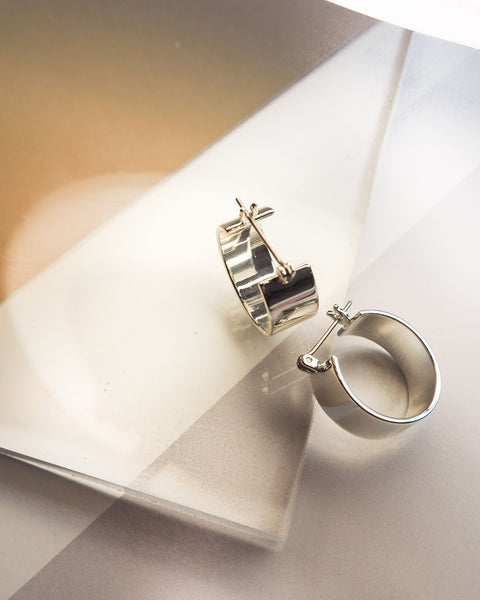 Positano Hoops- Silver | Luv Aj