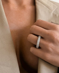 Pave Amalfi Ring- Silver View 3