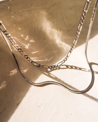 Cecilia Chain Necklace- Silver (Ships Mid May) View 3