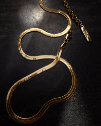 The Classique Herringbone Chain- Silver View 7
