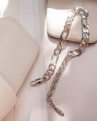 XL Figaro Bracelet- Silver View 4