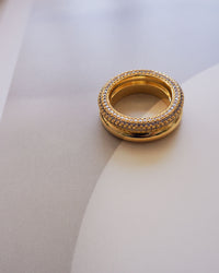 Double Amalfi Ring- Gold View 9