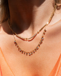 Daisy Ballier Chain Necklace- Gold View 8