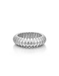 Snake Chain Ring- Silver View 1