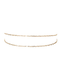 Take Me to the Bungalows Anklet- Gold View 1