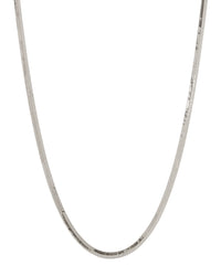 The Classique Herringbone Chain- Silver View 1