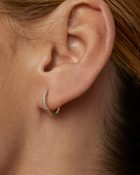 The Dreamy Diamond Hoops (11mm) view 2