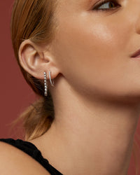 The Dreamy Diamond Hoops (18mm) view 2