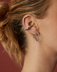 The Dreamy Diamond Hoops (25mm) view 2