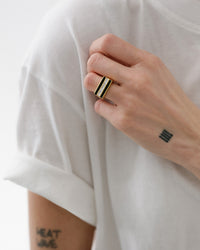 Panini Ring- Onyx view 2