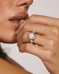 The Pearl Statement Ring view 2