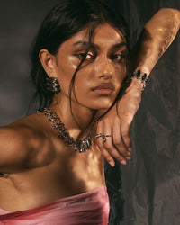 The Milan Bead Stud Earrings view 2