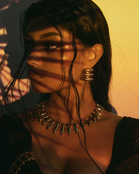 The Milan Bead Stud Necklace view 2