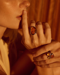 The Honey Resin Stud Ring (PREVIEW) view 2