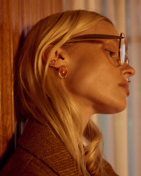 The Amber Honey Resin Ear Cuff view 2