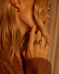 The Amber Honey Hook Earrings view 2